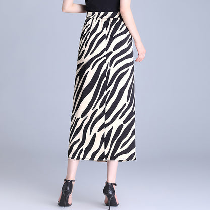 Women's High Waist Hip Split Fashion Sense Temperament Long Dress