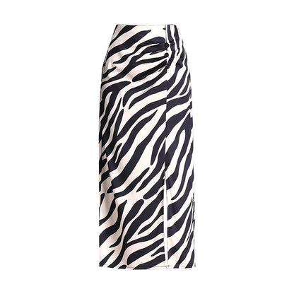 Women's High Waist Hip Split Fashion Sense Temperament Long Dress