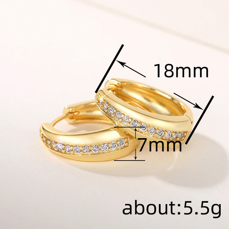 French-style Teardrop U-shaped Earrings For Women