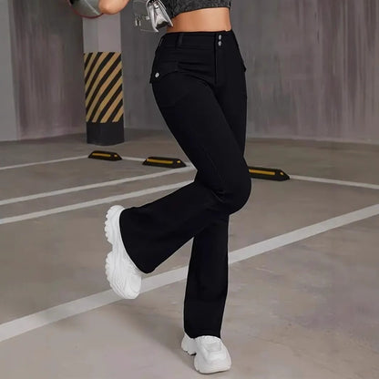 Elastic  Slim-Fit Versatile Womens Jeans