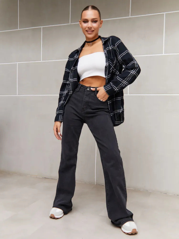 Womens Flared Pants For Autumn