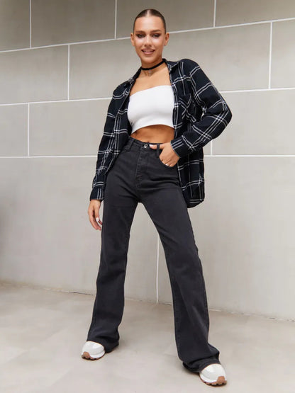 Womens Flared Pants For Autumn