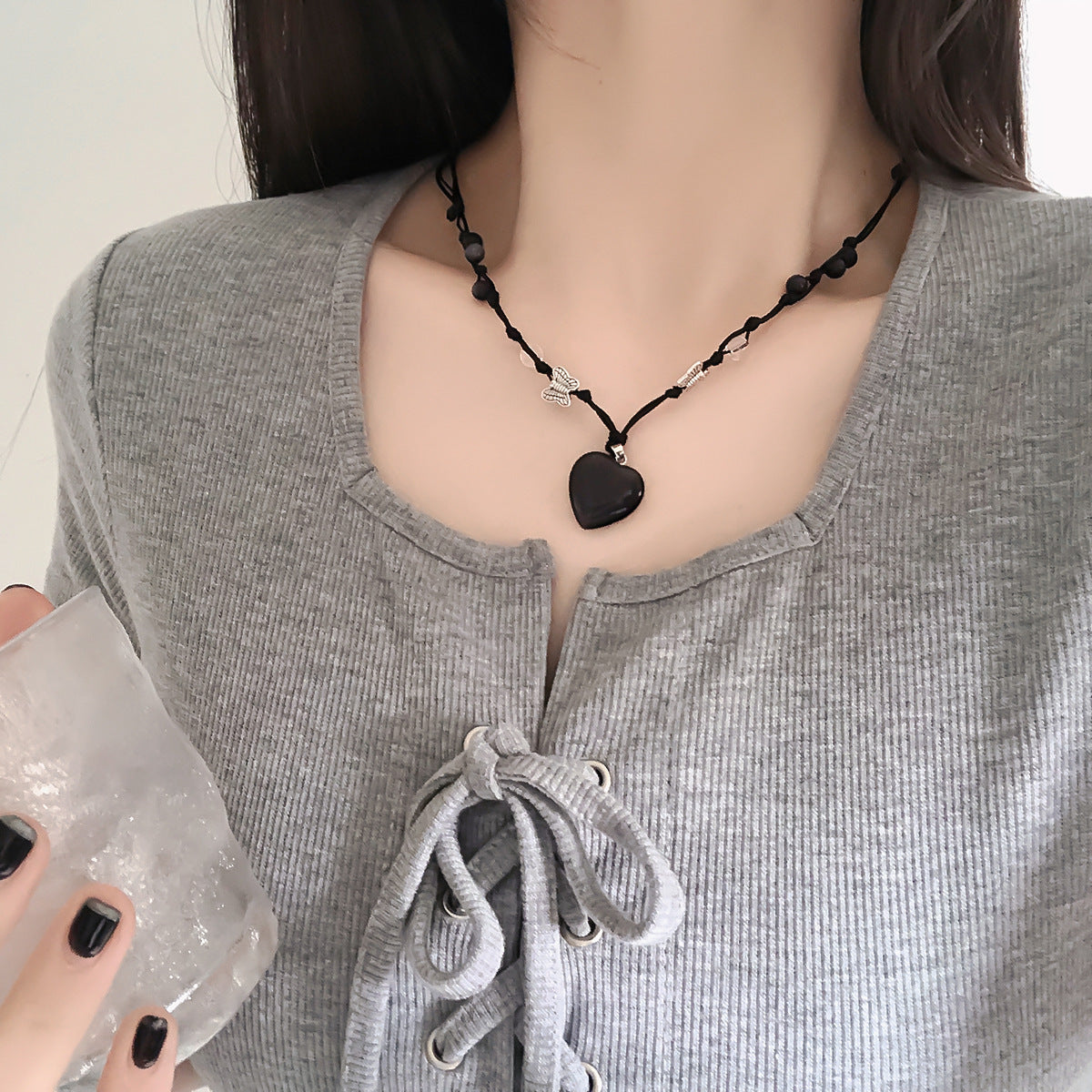 Candy Colored Dopamine Necklace Versatile For Women