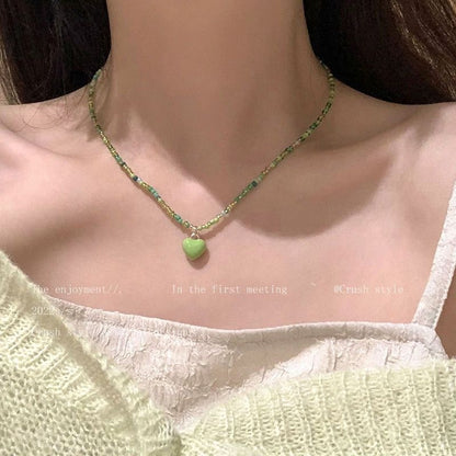 Candy Colored Dopamine Necklace Versatile For Women