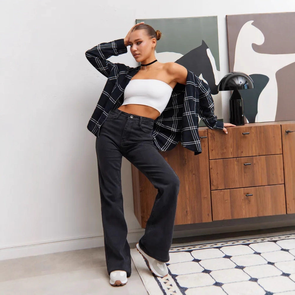 Womens Flared Pants For Autumn